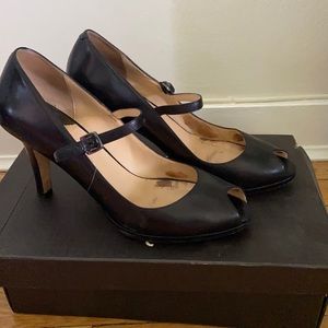 Cole Haan leather  Carma air open toe pump